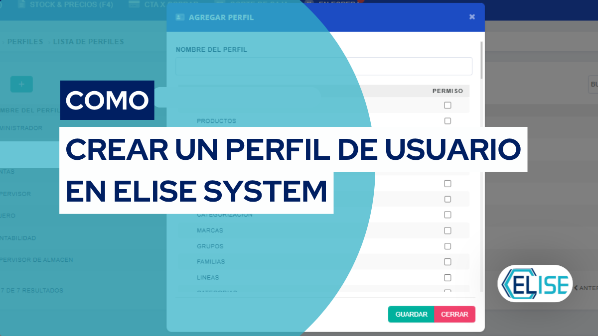 Cómo Crear un Perfil de Usuario en Elise System